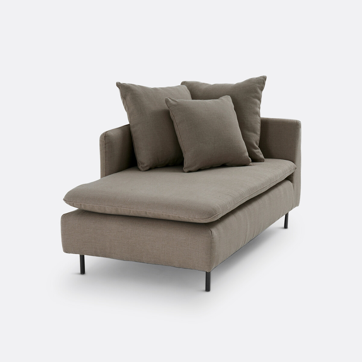 LA REDOUTE INTERIORS<br>Omvormbare Cadeira longa linho/viscose L158 cm, Ivete