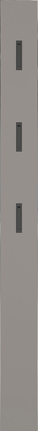 vito Garderobenpaneel SOLINO 15 x 170 cm Steingrau /Schwarz