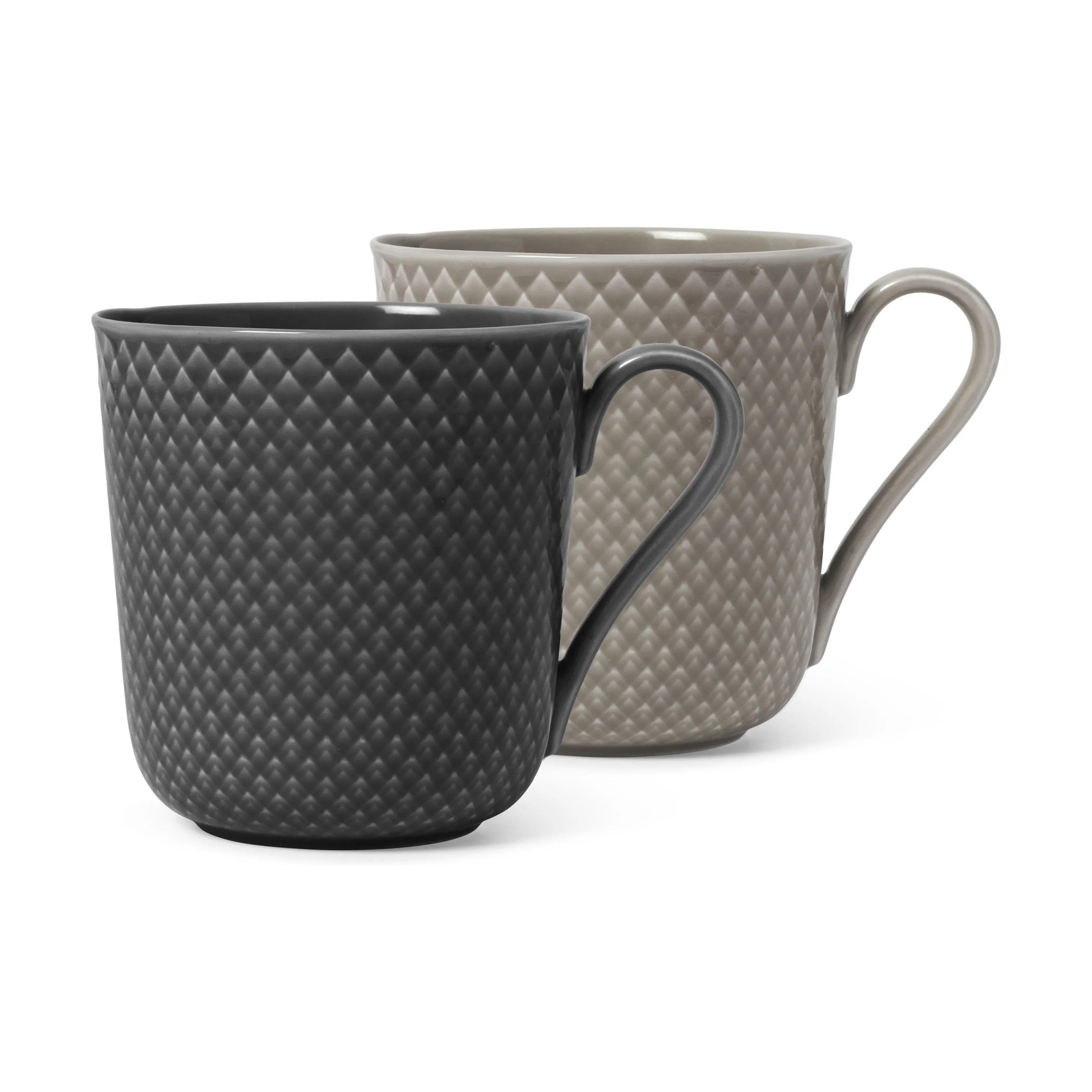 Lyngby Porcelæn Rhombe Earth Krus - 2 stk.