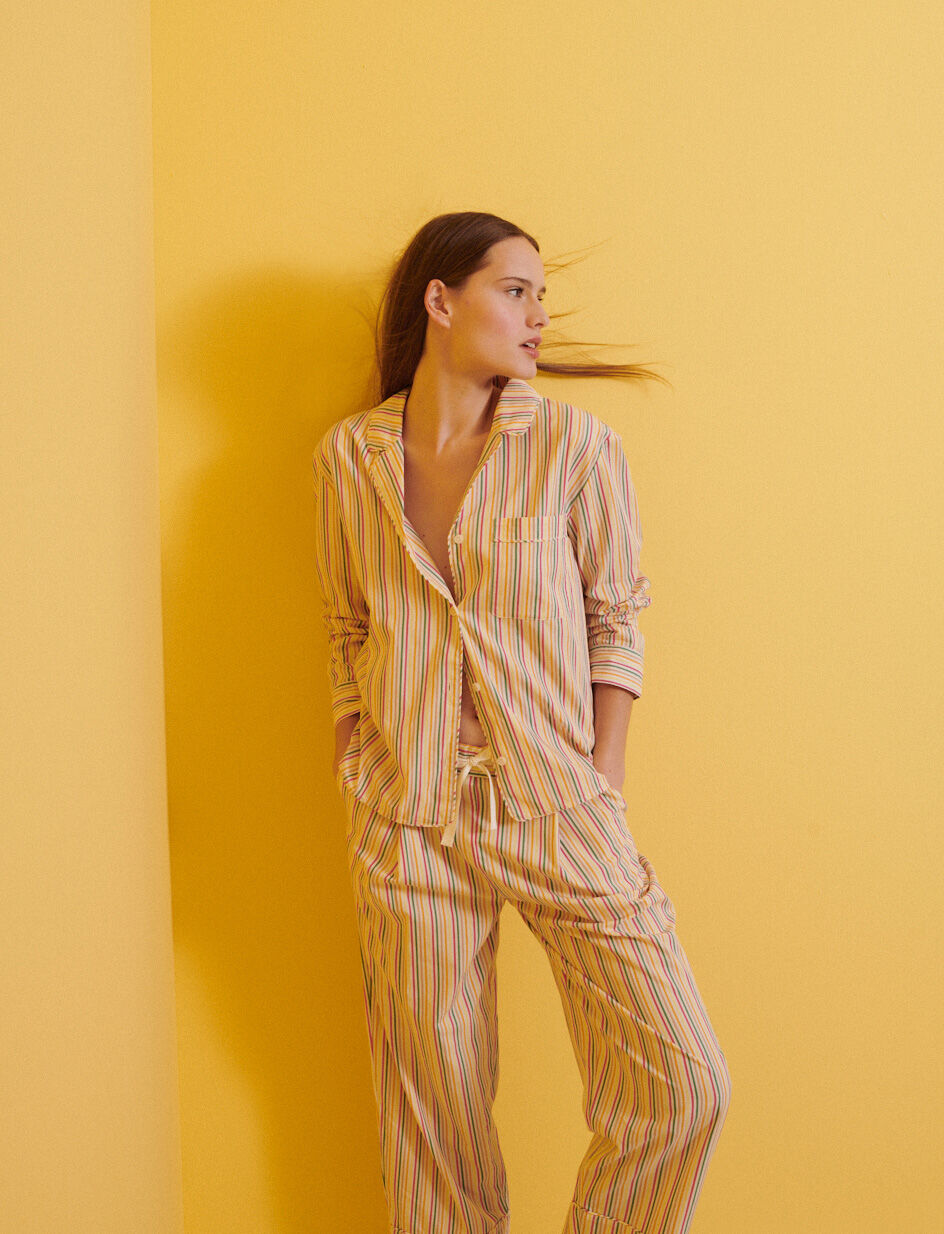 Pantalon - milleraies vert email