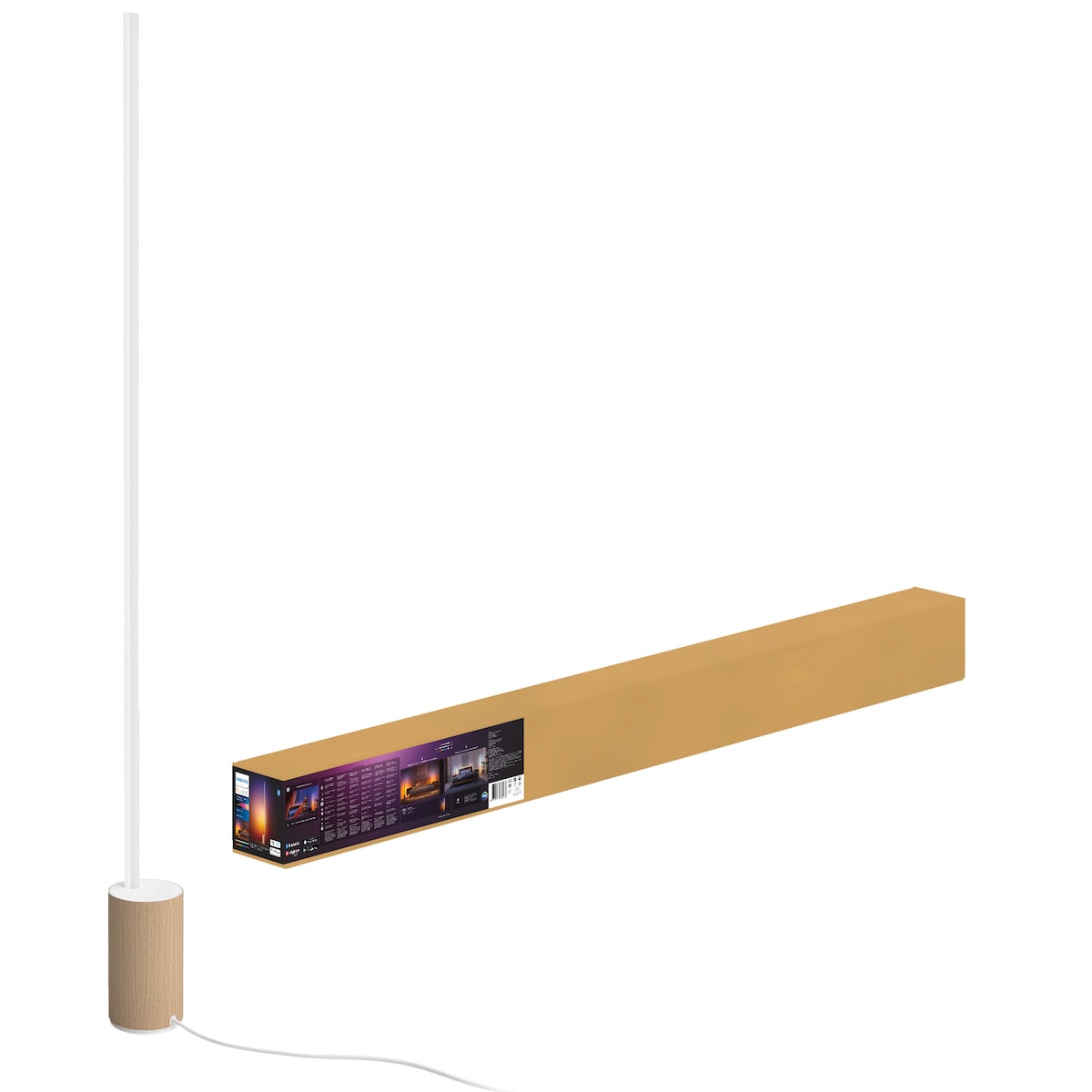 Philips Hue Gradient Signe gulvlampe eik