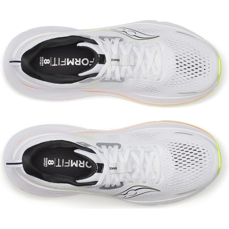 Saucony Guide 18 Mens White/Peel