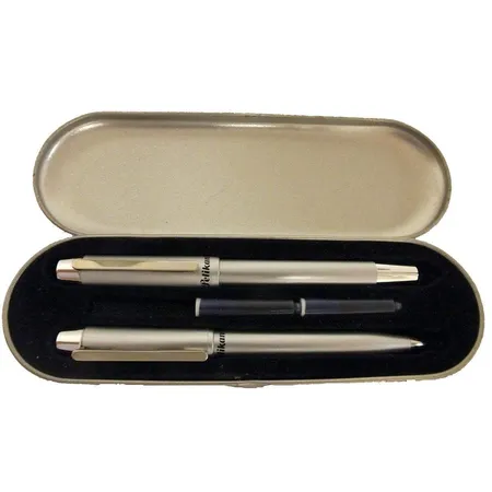 Pelikan Schreib-Set 3000 Chrom nach 2003 Füller mit Iridium Feder+ Kugelschreiber