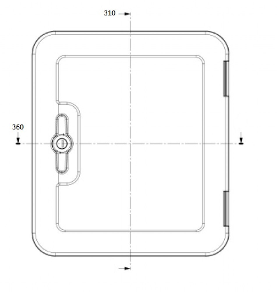 Dometic SK5 36 x 31 cm serviceluik