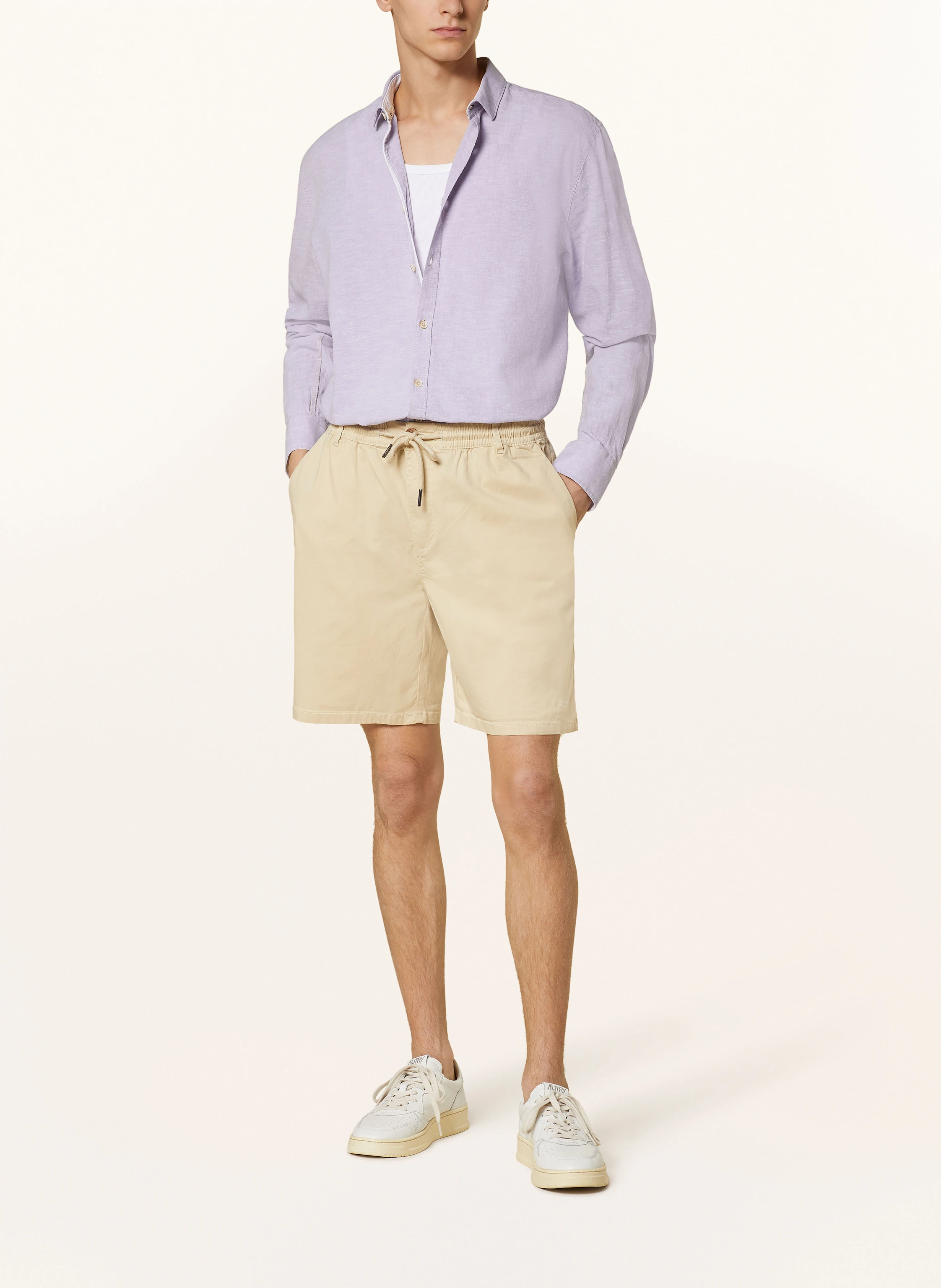 COLOURS & SONS Hemd Slim Fit mit Leinen