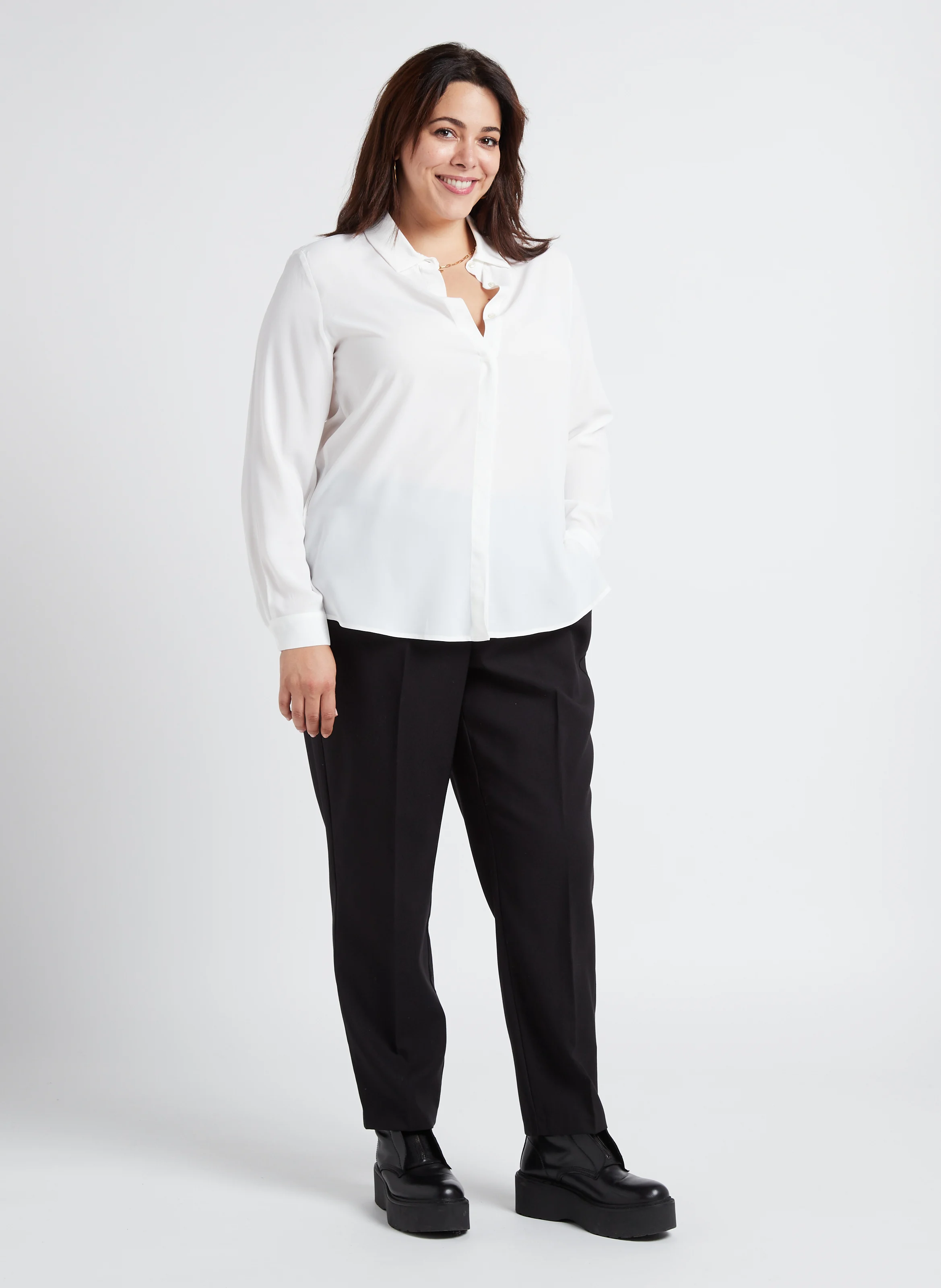 BETTY - Chemise col classique| Blanc