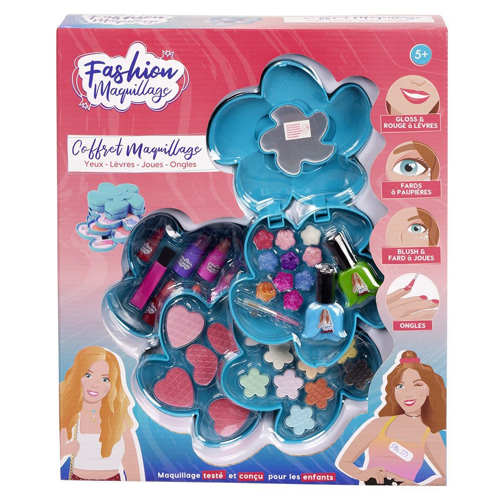 Coffret de maquillage fleur
