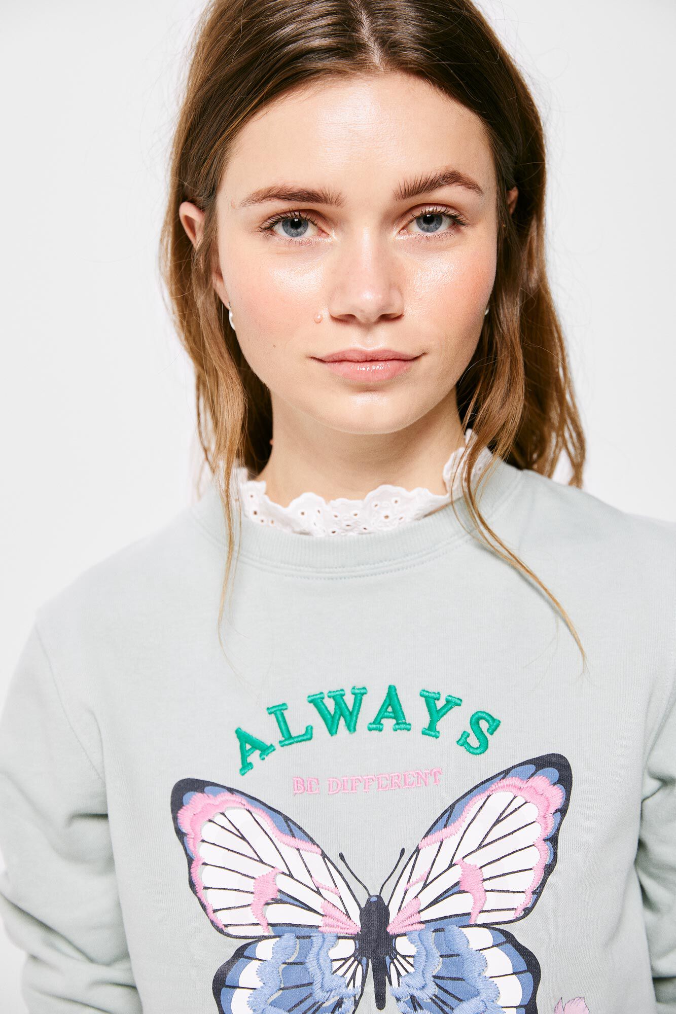 Moletom Always Butterfly - Turquesa