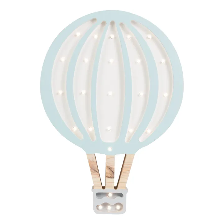 Little Lights Lampe à poser Montgolfière | Bleu pâle