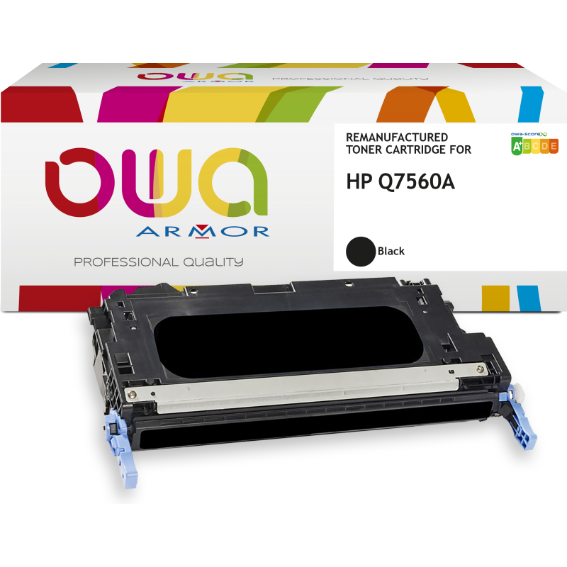 Toner remanufacturé OWA - standard - Noir - pour HP Q7560A