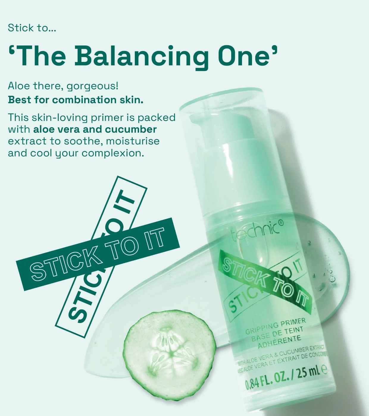 Technic Cosmetics - Primer de Maquiagem Stick to it - Green