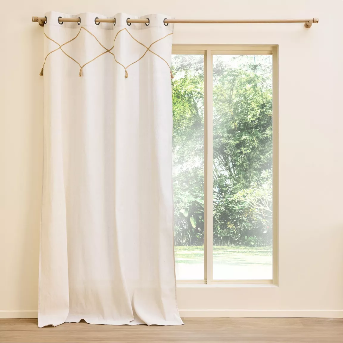 Rideau polycoton (140 x 240 cm) Lacia Beige