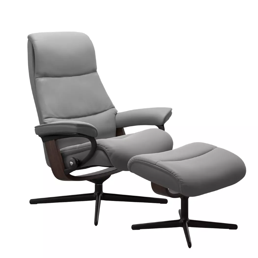 Sessel mit Hocker View Cross