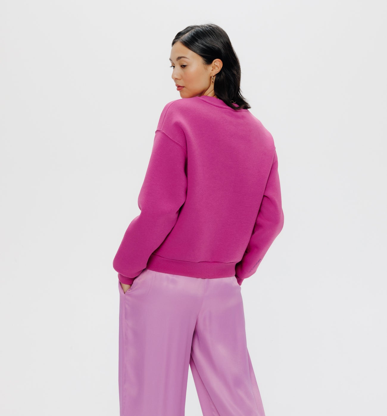Sweat-shirt Femme logo Promod - Framboise