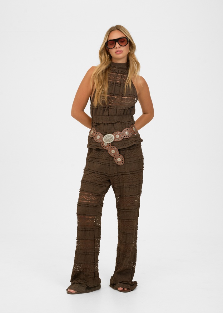Emilia broek choco bruin