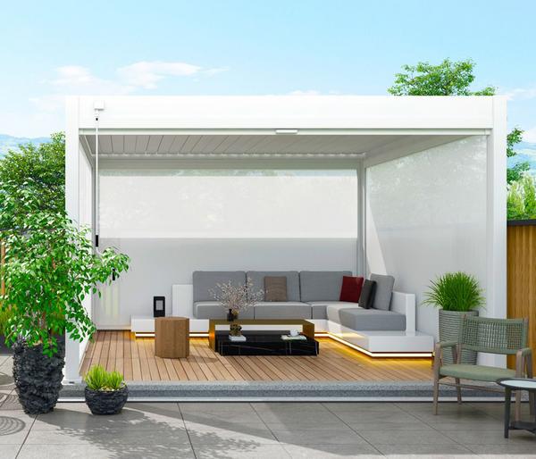 Weide Sonnenrollo für Deluxe/Classic Pergola,