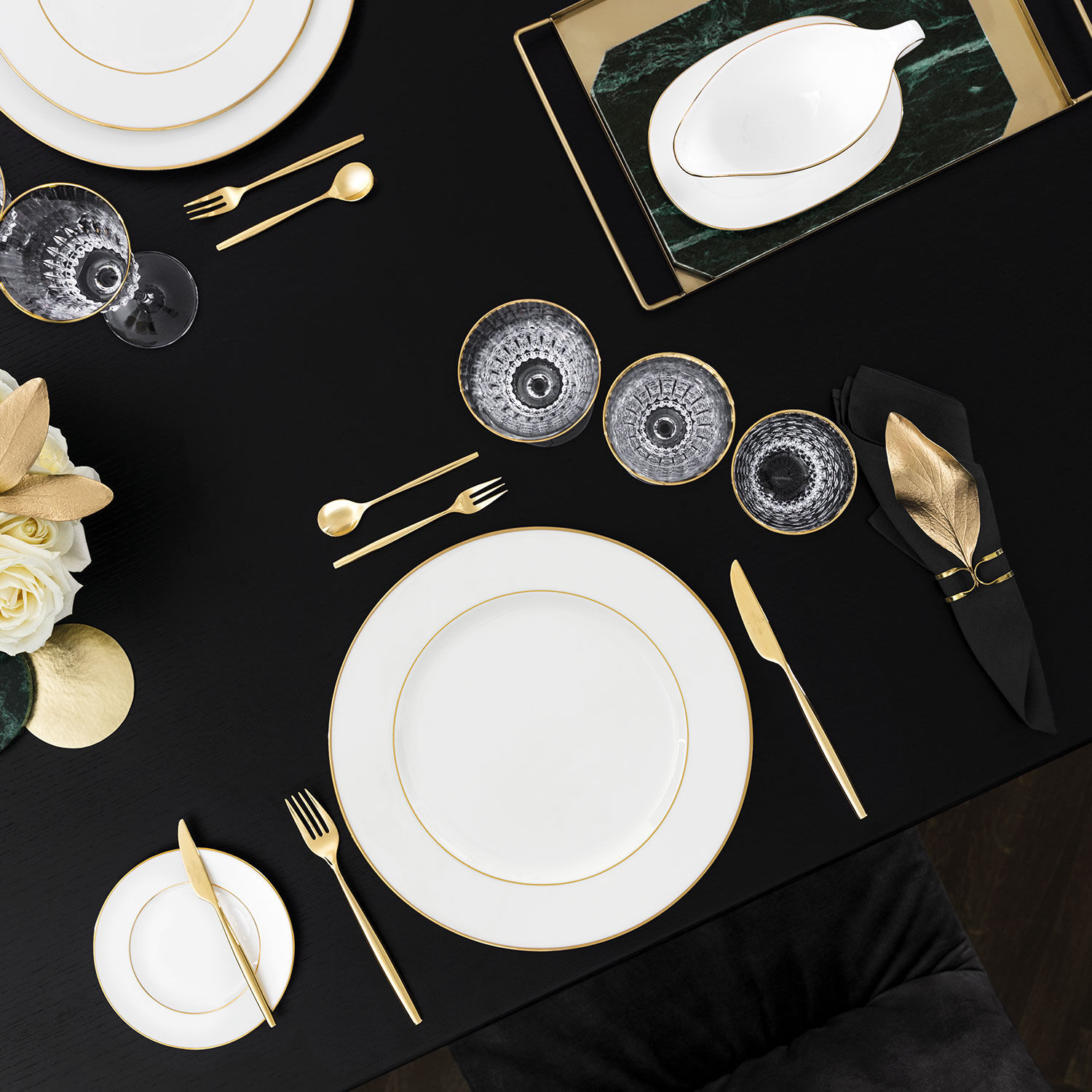 Anmut Serving tray White, 13.3'', Premium Bone Porcelain