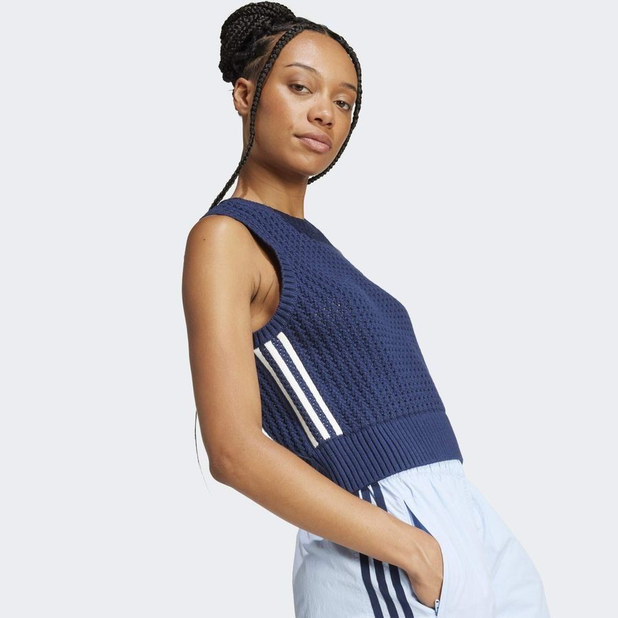 Adidas Original Veste sans manches maille Adicolor