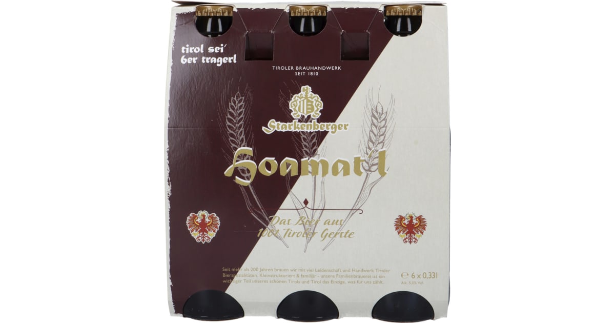 Starkenberger Bier Hoamatl Tray 6x 0,33 Liter (Mehrweg)