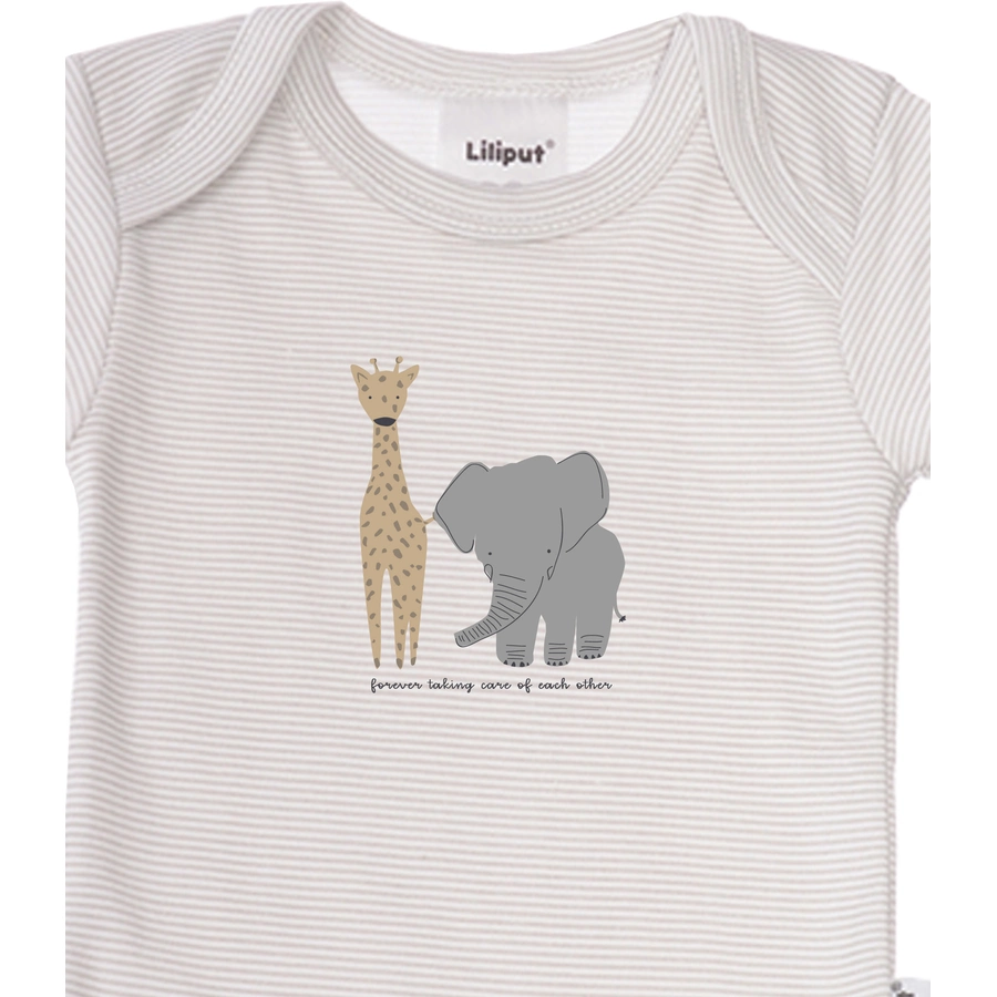 Liliput Baby-Bodies im 2er-Pack Elefanten marine grau gestreift