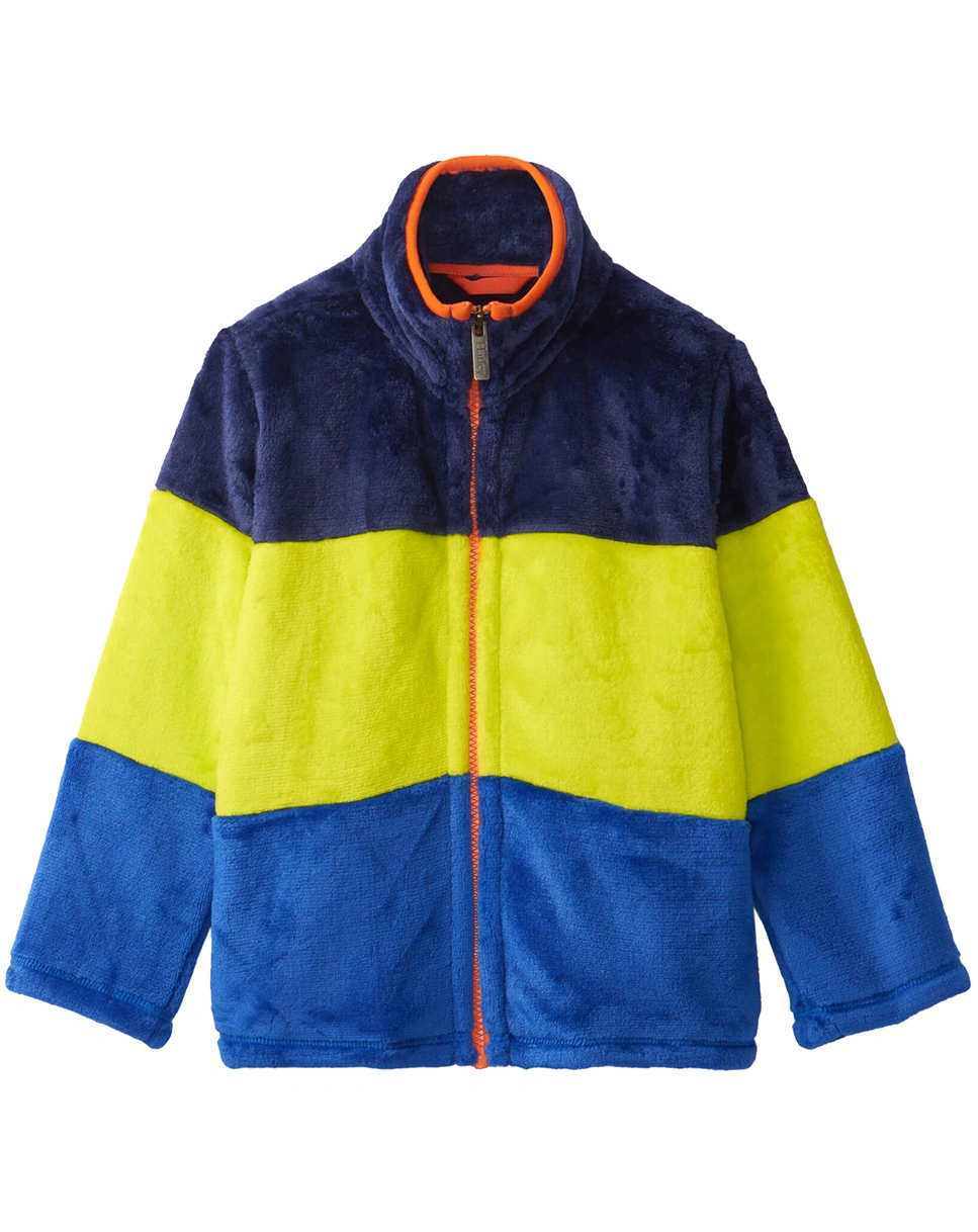 Fleece-Jacke COLORBLOCK in bunt