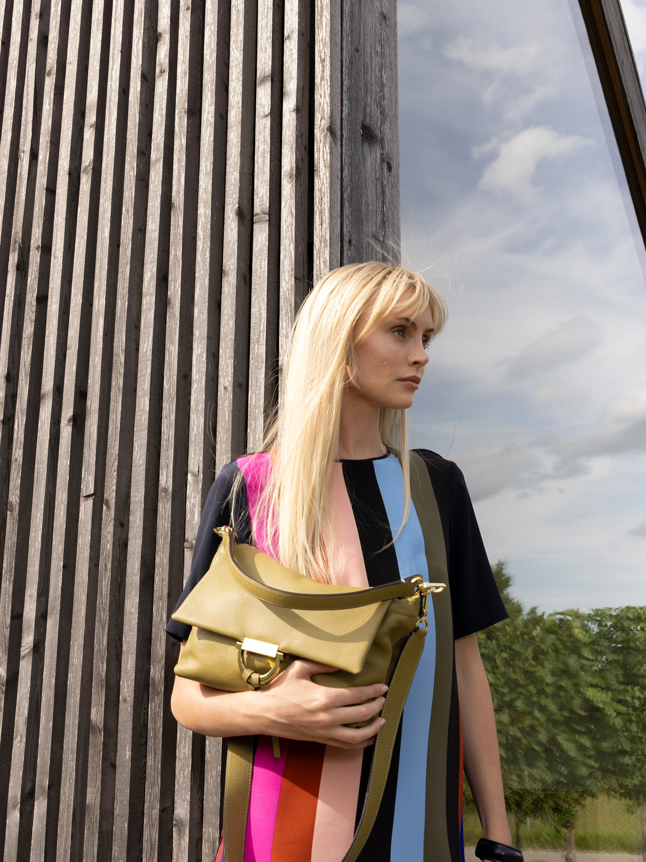 shoulder bag TEMI medium Leather Dalia Standard