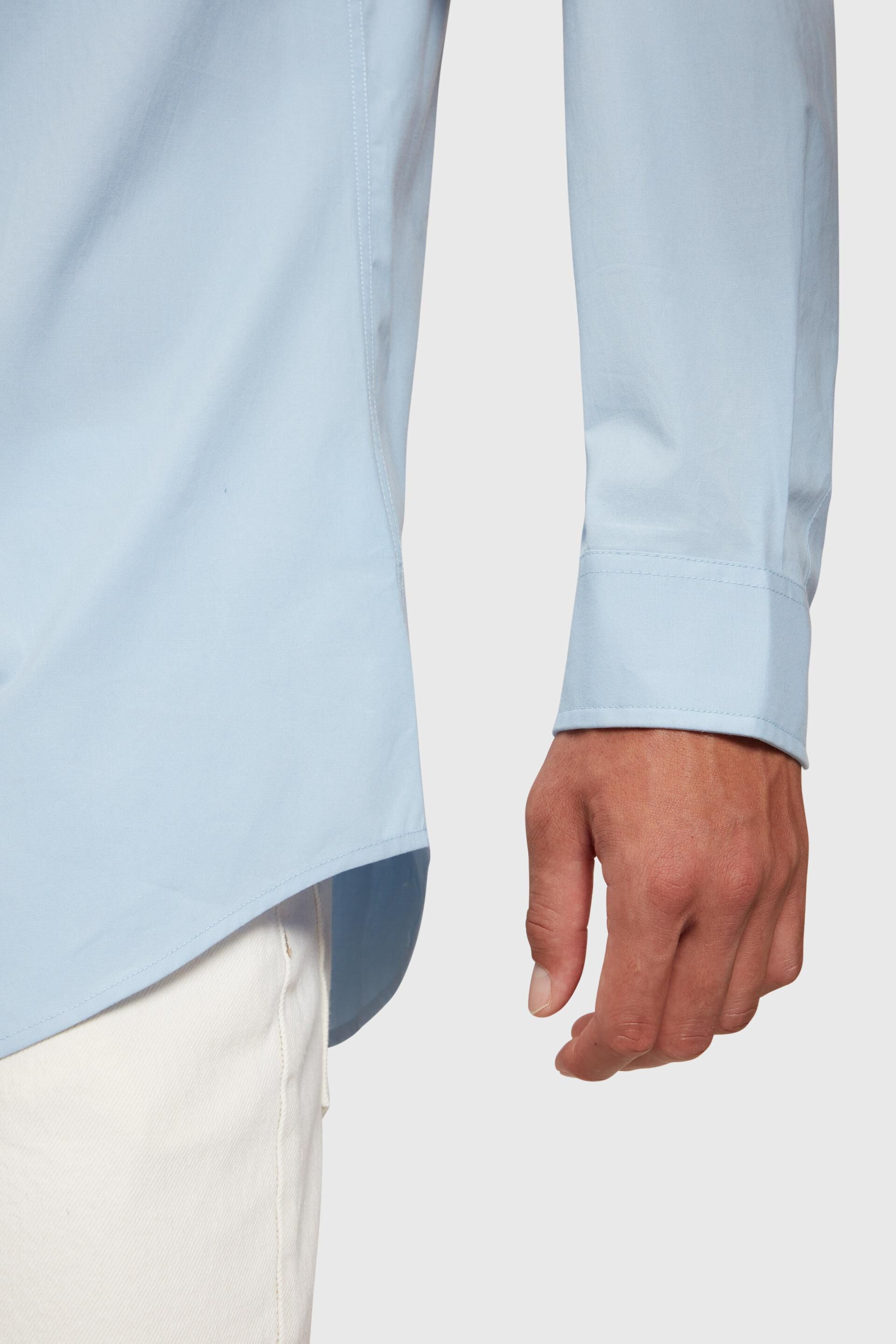 Chemise en popeline Slim Fit à badge dauphin