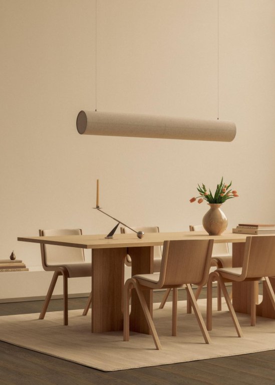 Audo Copenhagen Hashira Linear hanglamp LED Raw