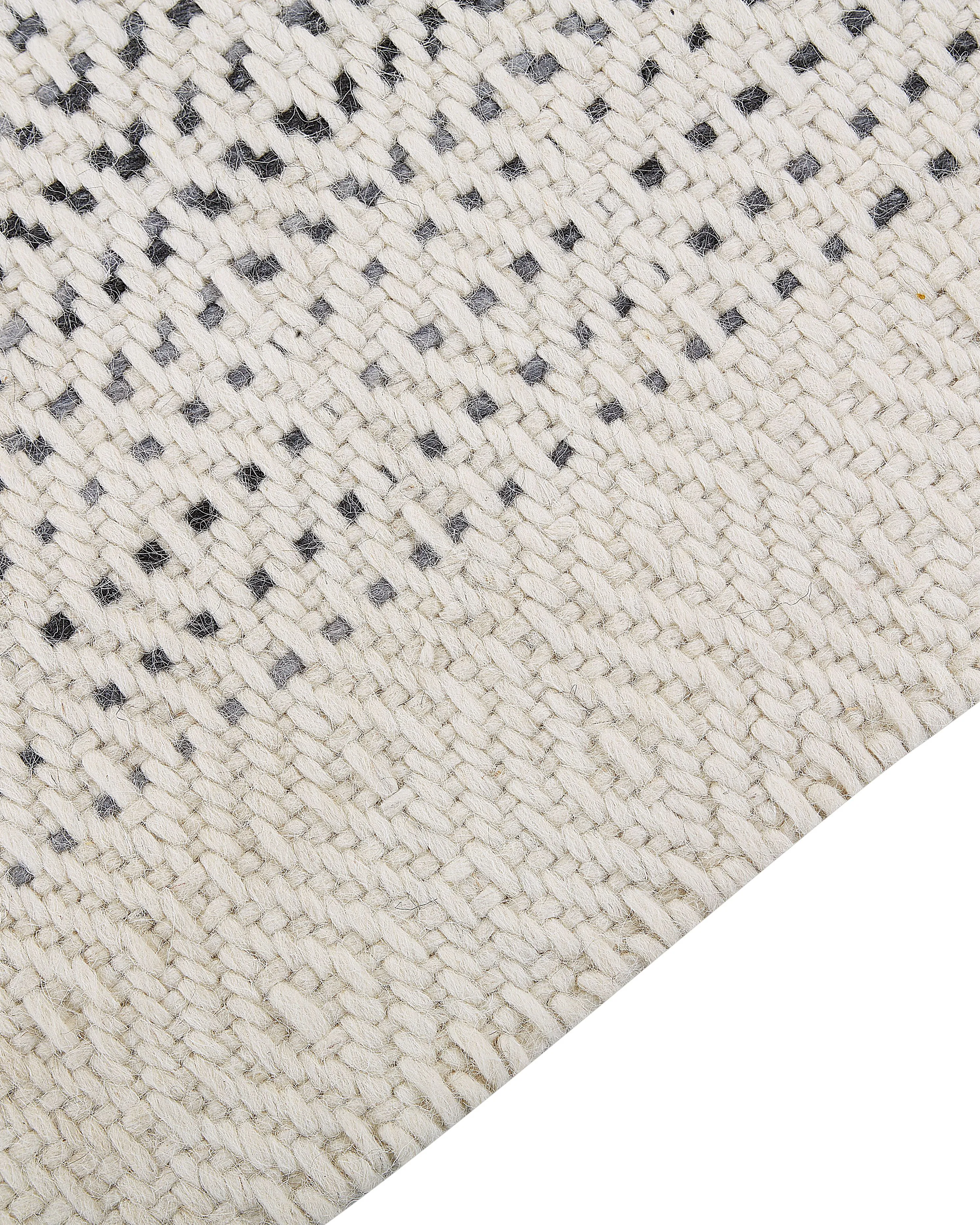 Vloerkleed OMERLI Wit 160 x 230 cm Wol