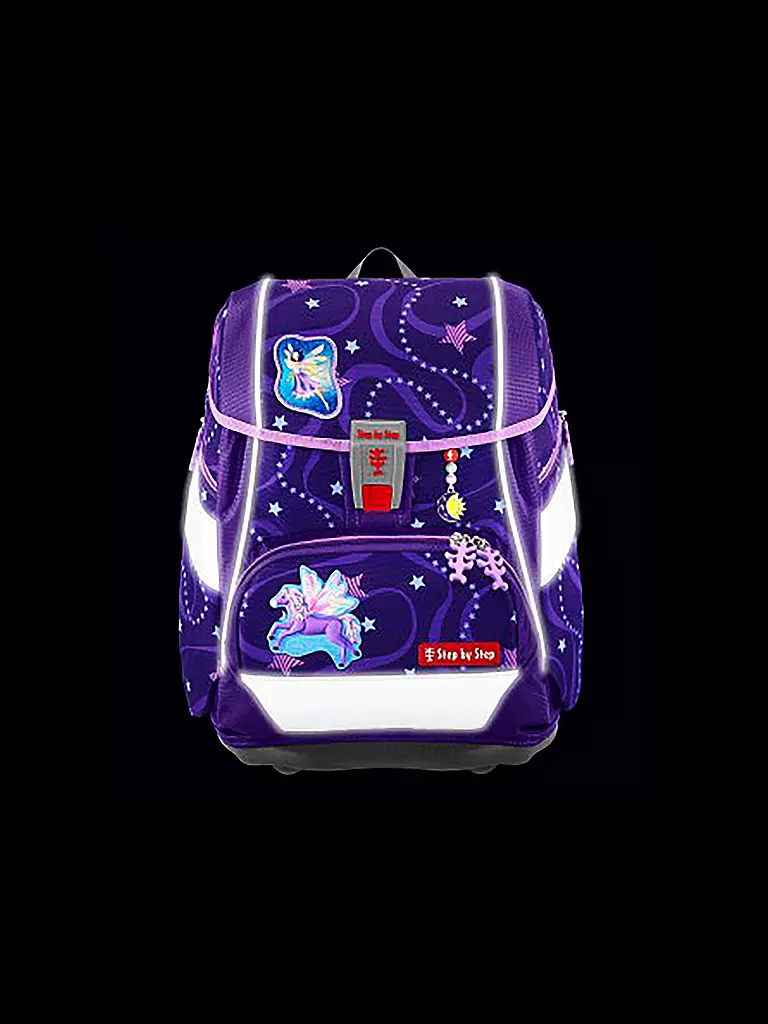 STEP BY STEP Schultaschen Set 6tlg 2in1 Plus Pegasus Emily lila