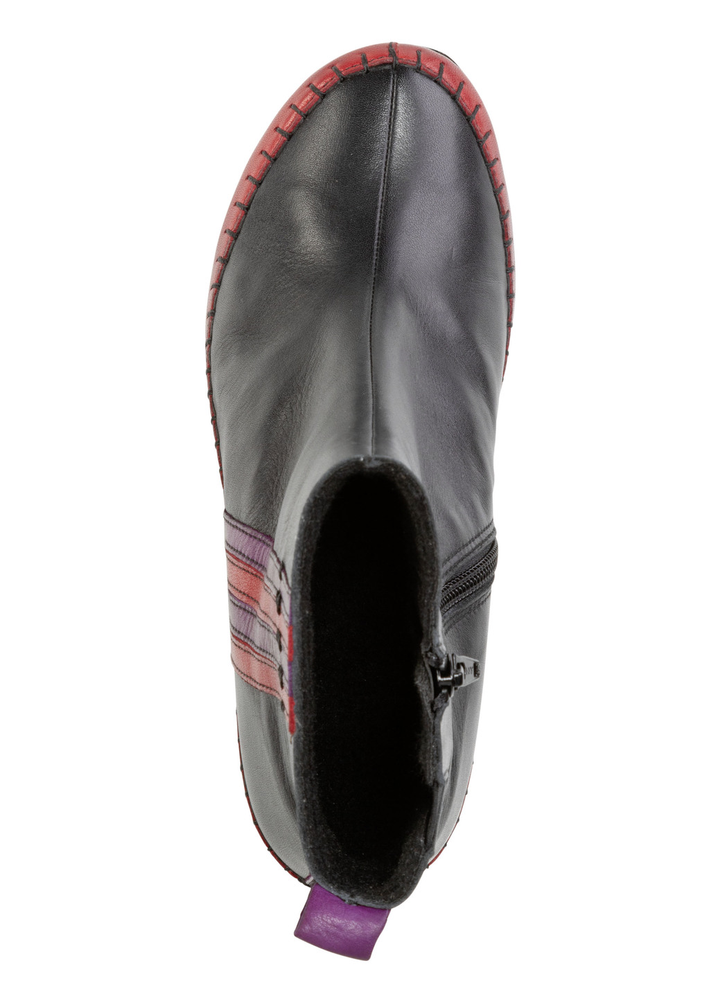 Gemini Stiefelette aus Rind-Nappaleder mit Kontraststreifen