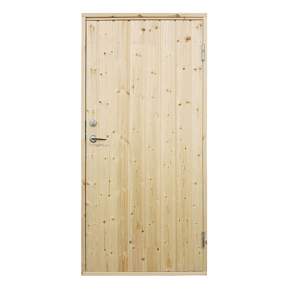 BODDØR UISOLERT VIBOSTUGAN 8X19 HØYRE RETT PANEL 10°