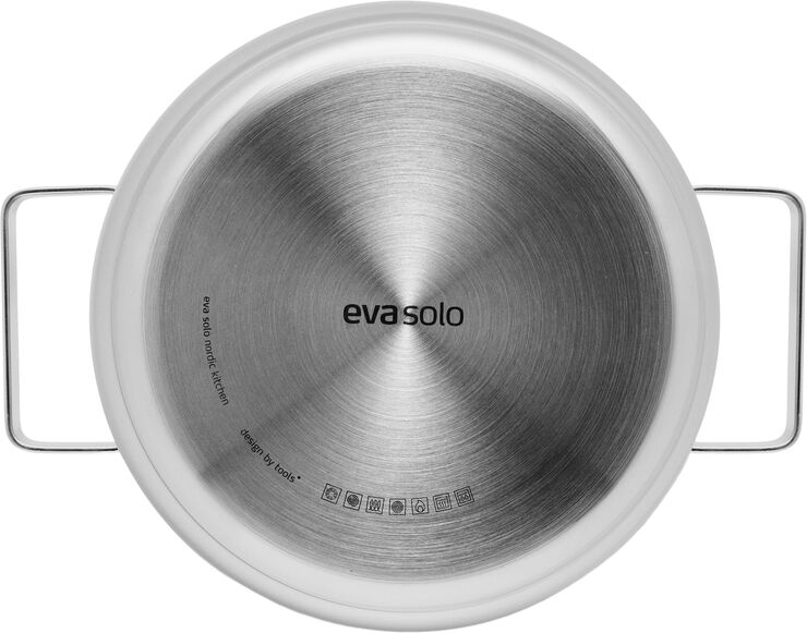 Eva Trio Stainless Steel Grydesæt 3 stk. 1,1 l 2,2 l 3,6 l Polished steel