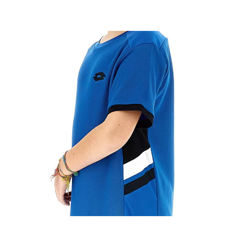 Tee-shirt tennis junior bleu Lotto Squadra 3