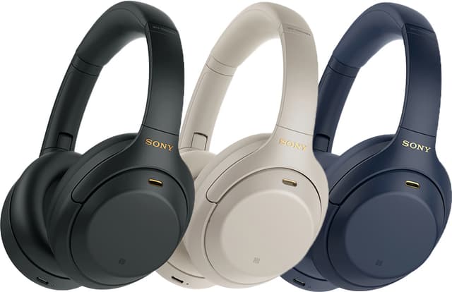 Sony trådløse around-ear høretelefoner WH-1000XM4 (sort)