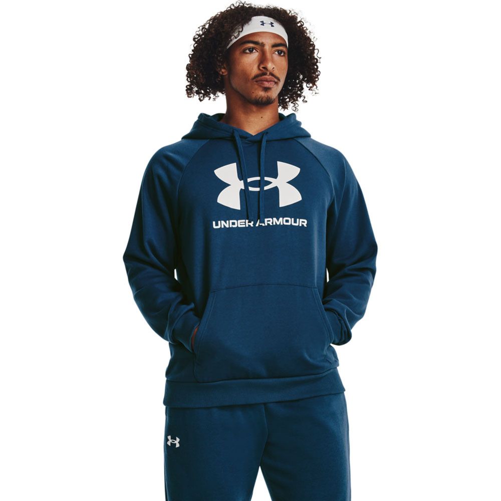 Under Armour RIVAL LOGO - Sweat Homme bleu