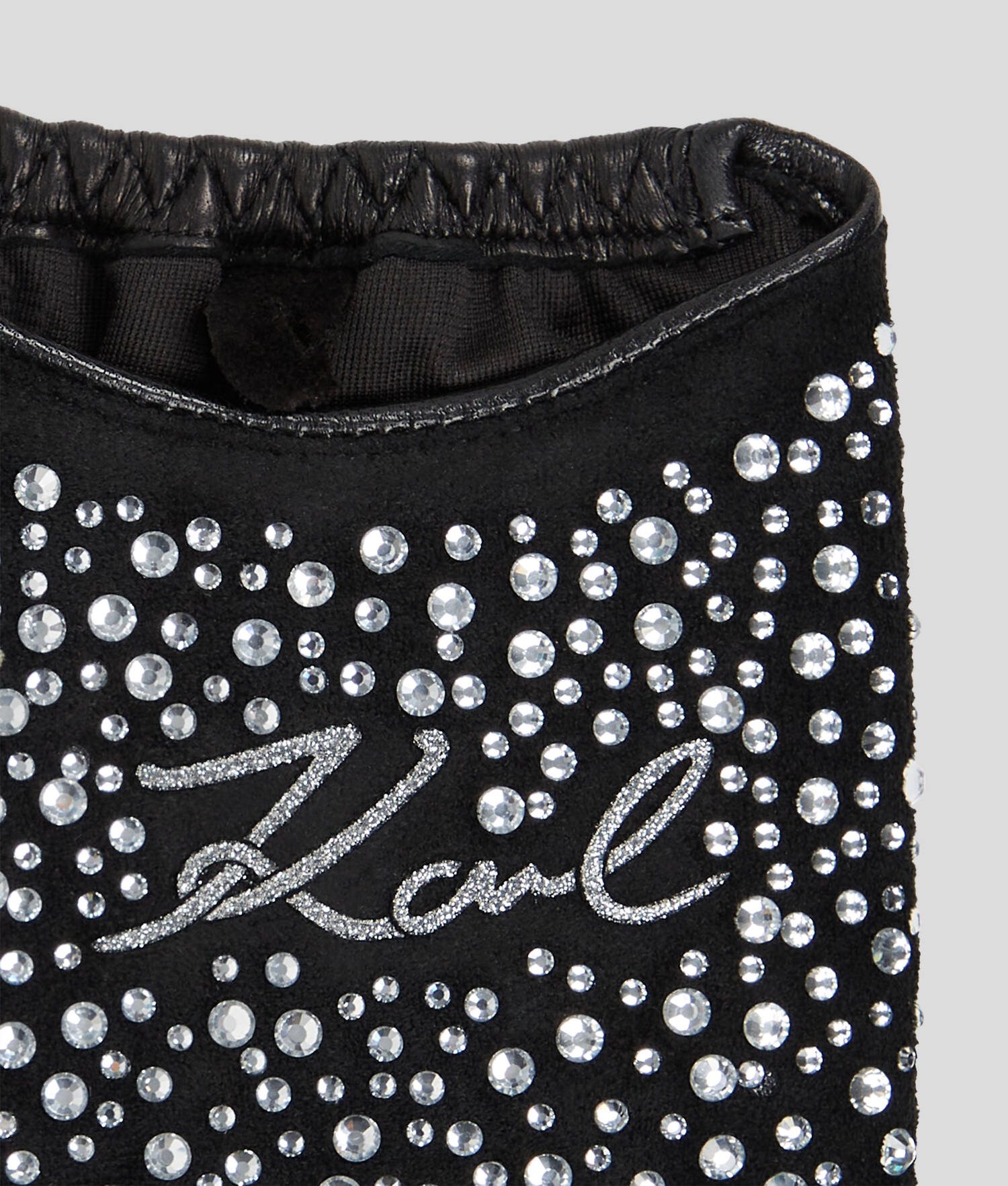 MITAINES À STRASS K/SIGNATURE