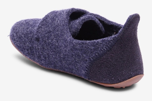 Bisgaard Hausschuh »casual wool«  Klettschuh mit Lammwolle gefüttert, Grössenschablone zum Download