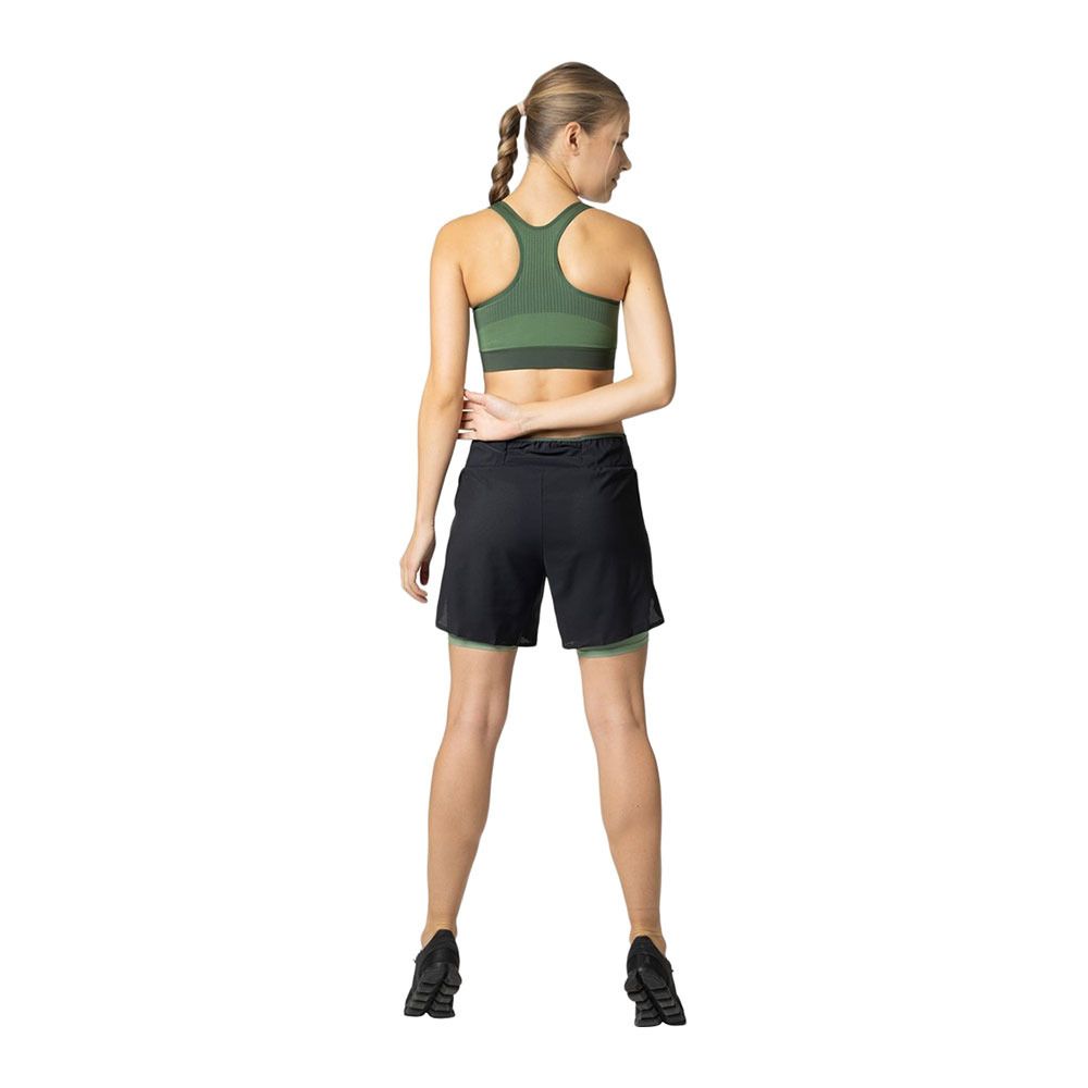 Odlo SEAMLESS HIGH - Brassière Femme loden frost - camping green