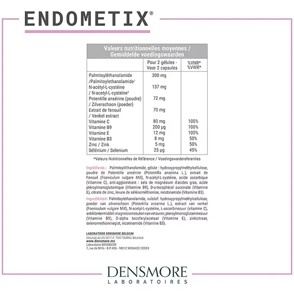 Densmore Endometix - Alívio Menstrual - 60 cápsulas
