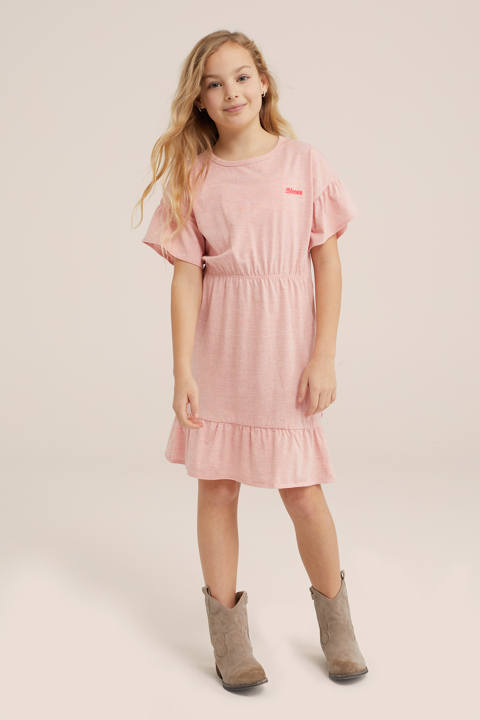 Meisjes jurk met dessin WE Fashion Multikleur