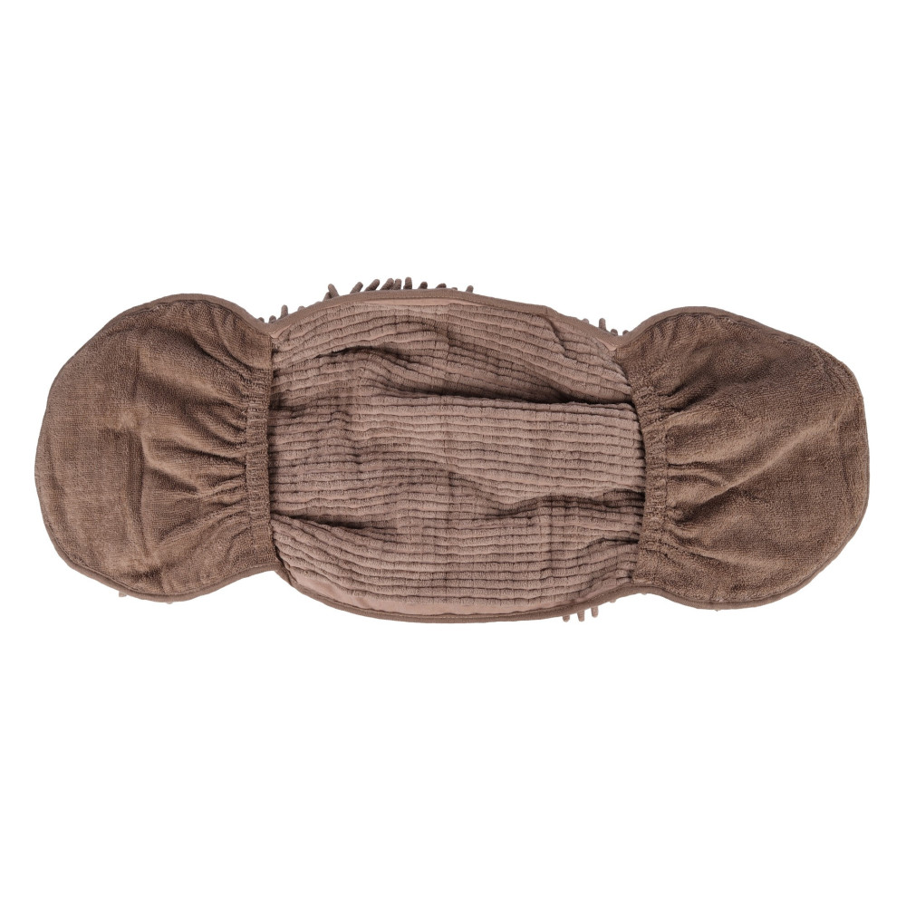 Serviette absorbante en microfibre pakka taupe pour chien