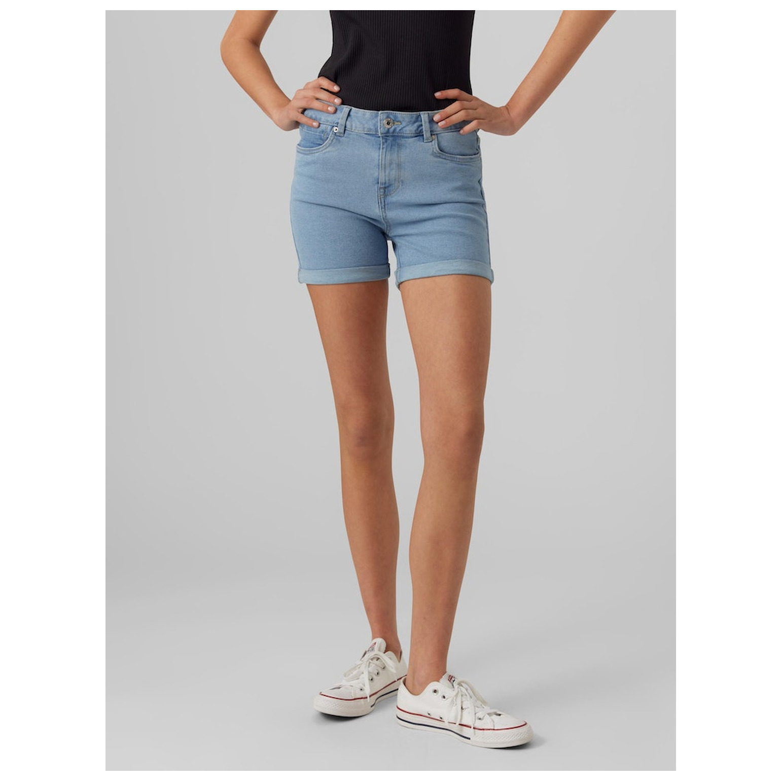 Vero Moda VMLUNA MR FOLD SHORTS MIX GA N