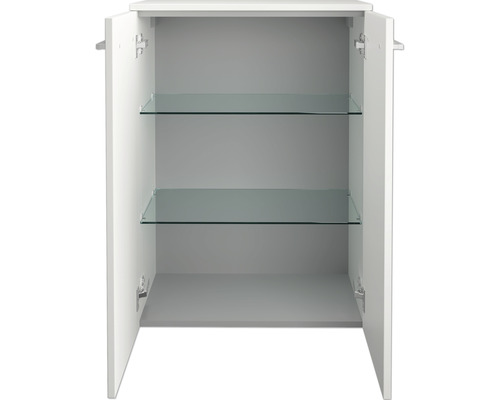 Dubbele halfhoge kast FACKELMANN B.Style 60,2x82,5x32 cm wit/wit