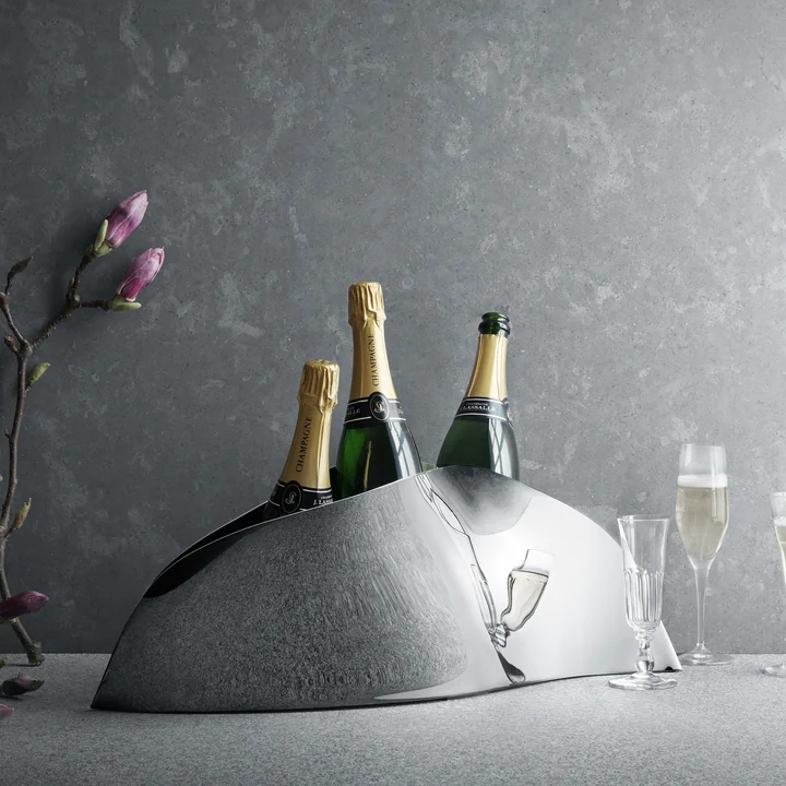 Georg Jensen - Indulgence Flaschenkühler high, Edelstahl