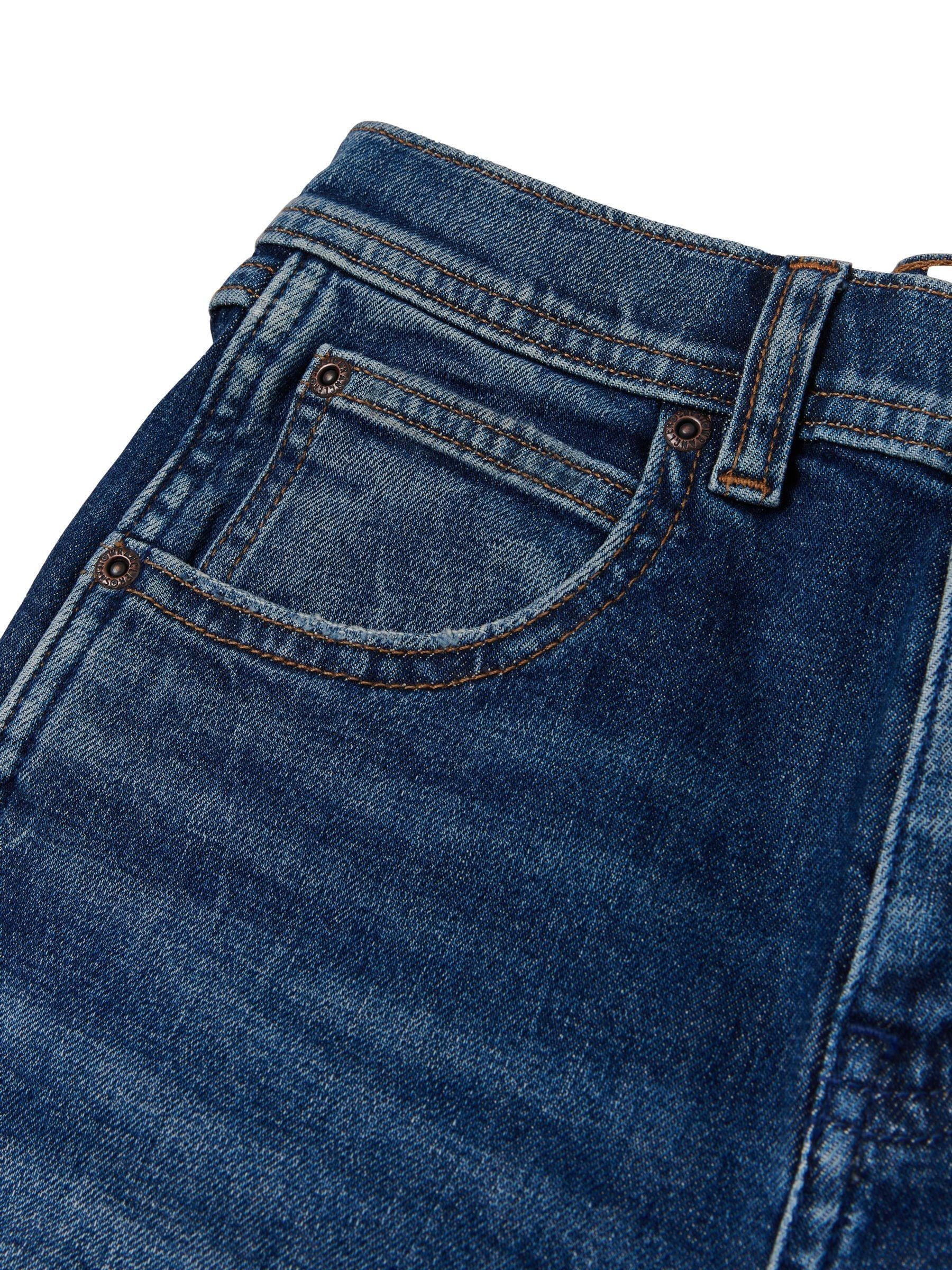 Blauw chroom - Wrangler - Jeans met rechte pijpen voor jongens