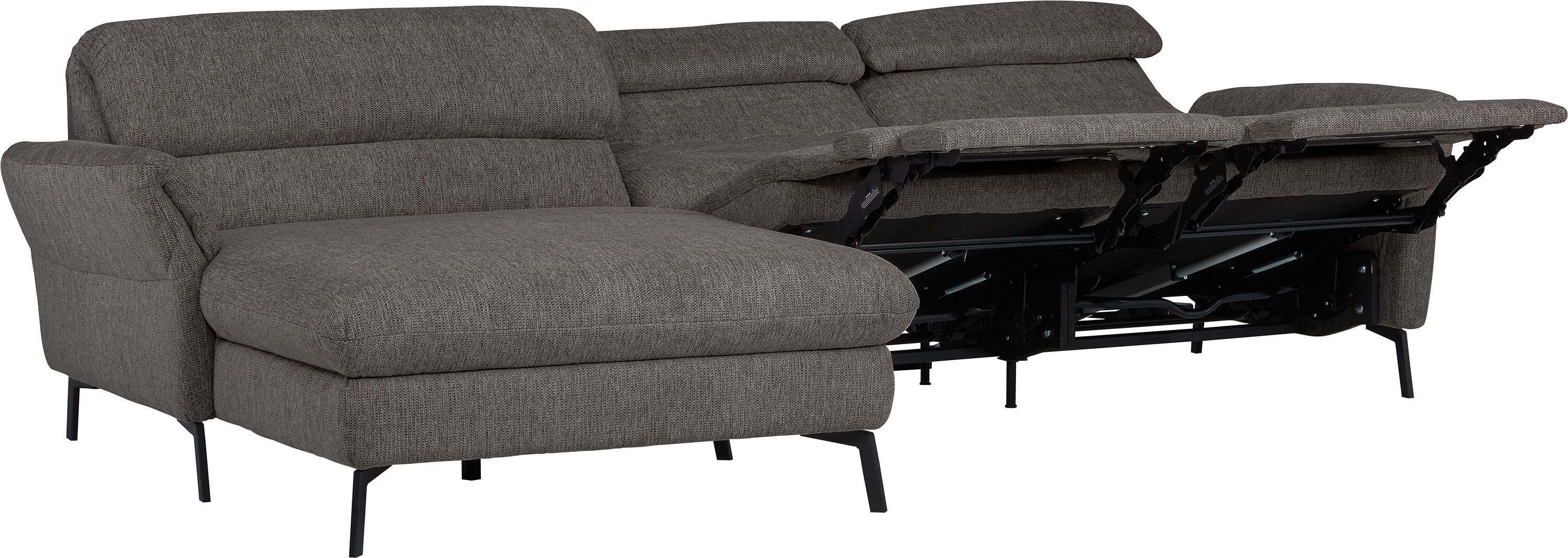 SEBO Ecksofa - Dunkelgrau / B: 284.0 cm x T: 161.0 cm x H: 84.0 cm