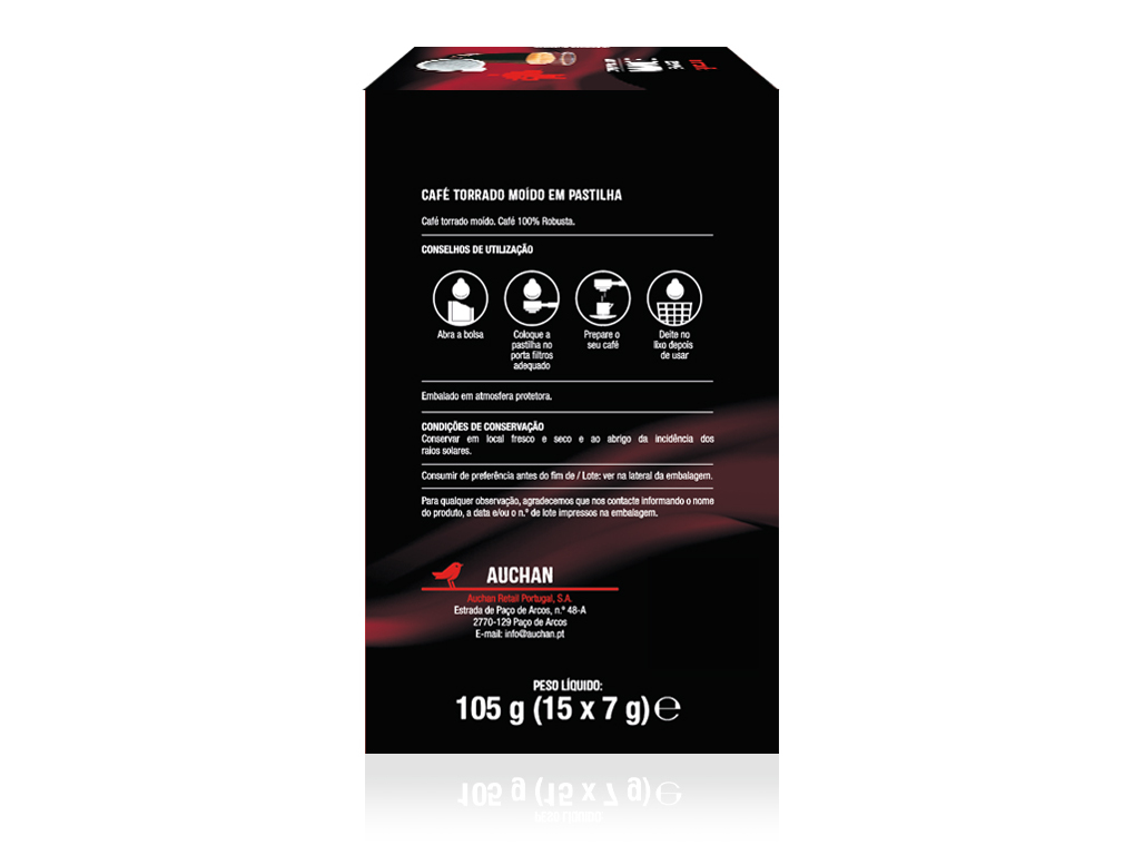CAFÉ PASTILHAS AUCHAN VIVACE INT.10 15UN