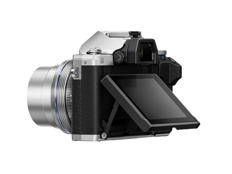OM-System Fotokamera E-M10 Mark IV Kit 14-42 Silber Kompakte Fotokamera mit Bildstabilisator und Sucher
