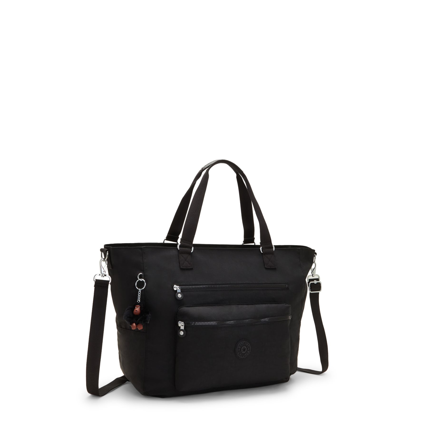 ISAAC Grand Sac épaule Avec Bretelle Amovible - Black Tonal